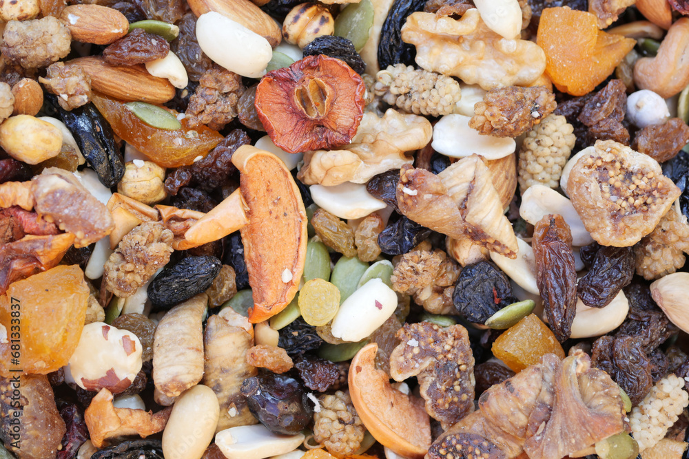 Canvas Prints close up of many mixed nuts 