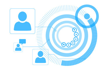 Digital png illustration of digital interface on transparent background