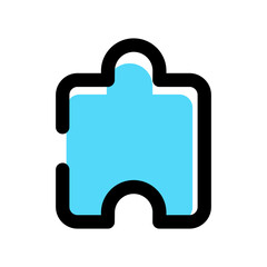 Puzzle icon vector symbol design illustration