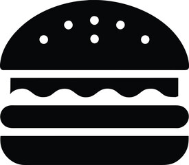 Burger food related icon design
