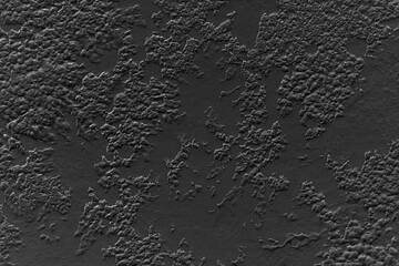Black stone background. Black cement. Plaster background. Black wall texture.