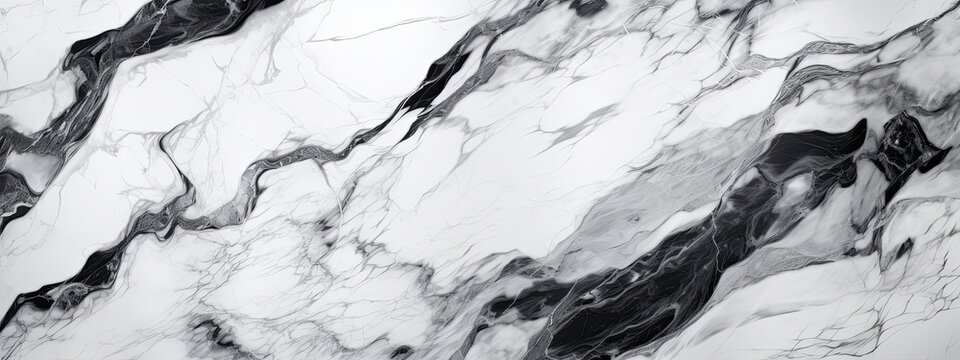 Black and white Marbling surface Hard surface elegant