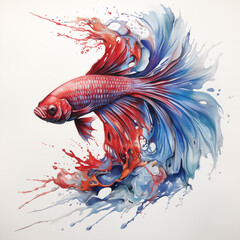 Obraz na płótnie Canvas siam fighting fish