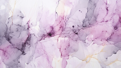 Charcoal Gray and Soft Lavender Watercolor Splashes