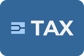 Credit card tax icon