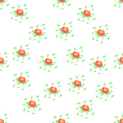 Flower pattern vector illustration. The decoration featured textured and intricate flower pattern The intricate ornamentation showcased variety botanical elements The botanical themed wallpaper