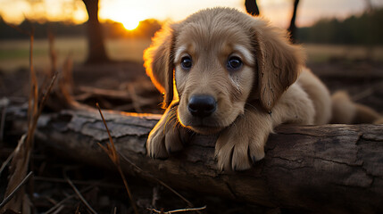 golden retriever puppy HD 8K wallpaper Stock Photographic Image 