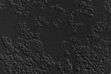 Black stone background. Black cement. Plaster background. Black wall texture.