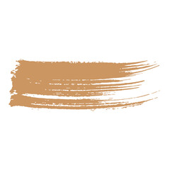 brown ink paint brush stroke