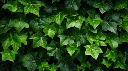 foliage background of ivy leaves - obrazy, fototapety, plakaty