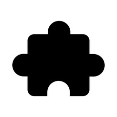 Puzzle icon vector symbol design illustration