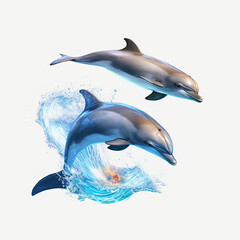 dolphin jumping in the water