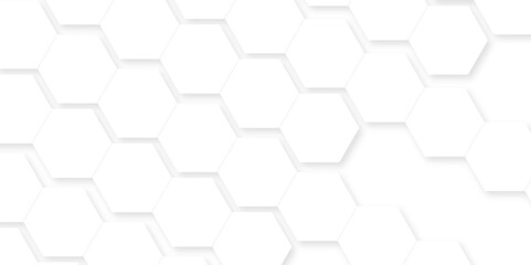 Background with lines hexagon and Abstract background hexagonal, modern abstract vector polygonal pattern. Futuristic abstract honeycomb technology white background. Luxury white hexagon pattern.