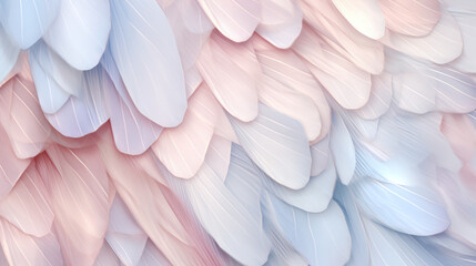 Background Design of Delicate Flower Petals in Soft Pastels Embrace a Dreamy, Ethereal Style
