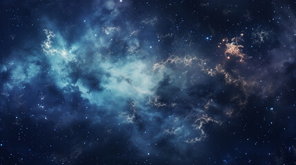 Fototapeta na wymiar Background Design of Swirling Galaxy Patterns Against a Deep Space Backdrop