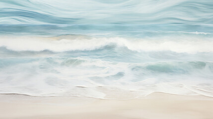 Fototapeta na wymiar Background design of waves on the beach