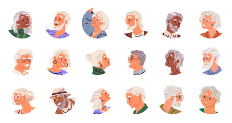 Elderly people vector illustration. Social connections and relationships are vital for well being elderly individuals Human connections and interactions are essential for elderly populations mental