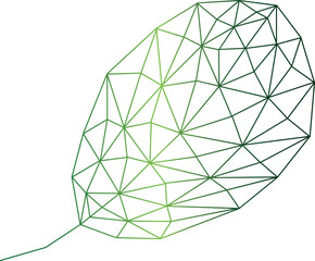 Leaf abstract isolated on a white background. Vector illustration