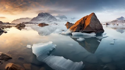 Foto op Canvas iceberg in polar regions © Mustafa