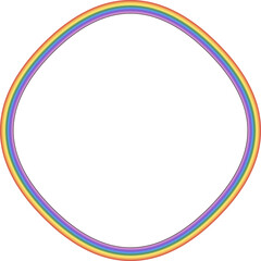 Rainbow frame Square shape vintage frames badges label frames banners spectrum colorful color gradient photo frame borders vector background element decoration creative design ornamental borders isola