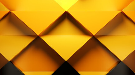 Shimmering gold polygons reflect light and luxury. Luxurious background - obrazy, fototapety, plakaty