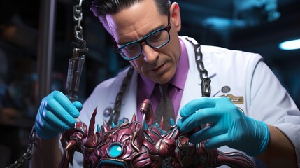 Create a robot assisting speech therapists UHD wallpaper