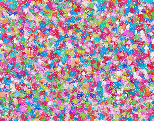 様々な色の紙を貼り付けたモザイクな背景