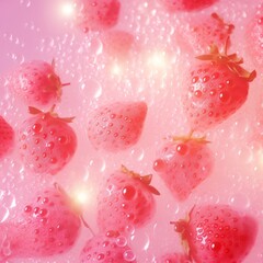 Breakfast Joy. Strawberry Yogurt Splash Happiness