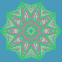 Color mandala that gives peace to the heart