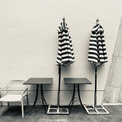 chairs and table cafe 