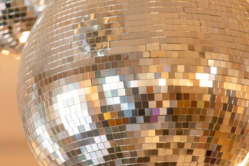 Mirror disco balls as a background