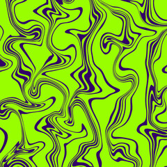 Abstract horizontal background with colorful waves. Trendy vector illustration in style retro 60s, 70s. Pastel colors