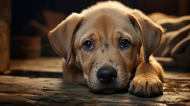 portrait of a dog HD 8K wallpaper Stock Photographic Image 