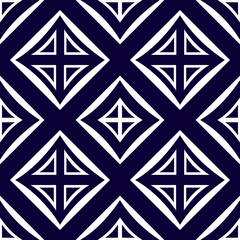 Fototapeta premium beautiful geometric repeat pattern. It is a vector image with geometric elements. It is an art design. used for clothing background wallpaper pattern wrapping Batik fabric illustration