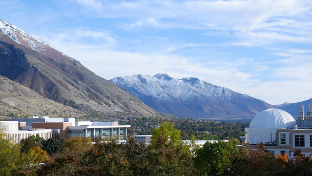 BYU campus mountain view