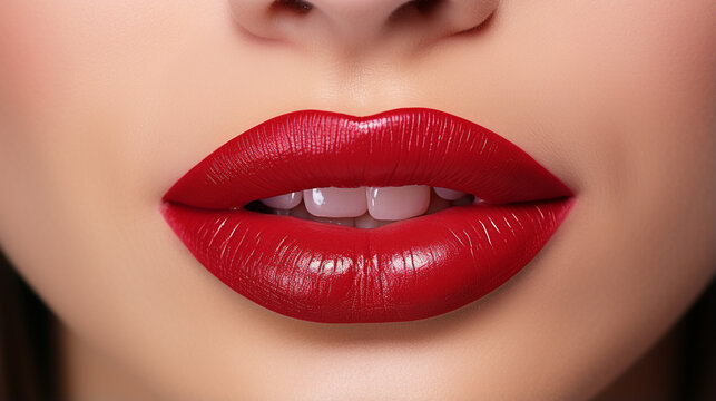 close up lips of woman HD 8K wallpaper Stock Photographic Image 