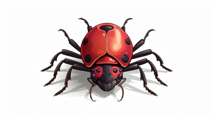 Bug illustration. A software bug  concept in programming language, error, unexpected problem 