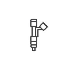 Fuel Injector line icon