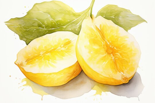Painted in watercolors, the bael fruit graces the canvas with its warm palette. Each brushstroke captures the rustic charm and cultural significance of this sacred fruit.