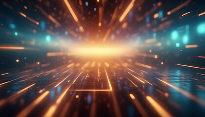 Naklejka premium abstract background with lights