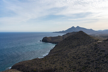 Fototapeta premium View from Mirador Amatista in Cabo de Gata in Almeria (Spain)