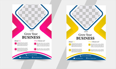 Business/Corporate flyer, brochure template, Corporate Business Flyer Template Design, Vector art