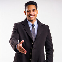 Business people partnership handshake