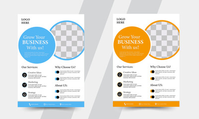 Business/Corporate flyer, brochure template, Corporate Business Flyer Template Design, Vector art