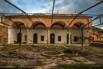 Haci Sinan Madrasa, one of the works of the Ottoman period, located in the Bayindir district of Izmir