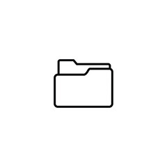 Folder icon, folder sign vector