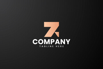 Z letter with roof shape modern logo design for mortgage property and construction company