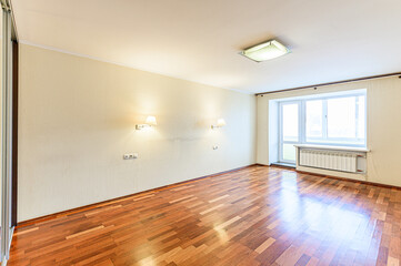 Fototapeta na wymiar interior apartment empty room renovated