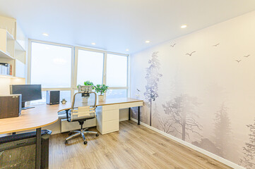 interior apartment empty room renovated