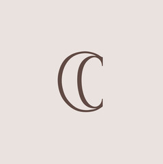 Fototapeta premium letter c logo